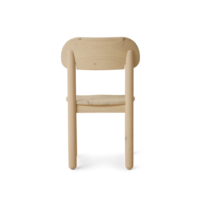 Cream White, Align Dining Chair in Pine Wood by hkliving