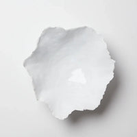 Claire small white handmade ceramic bowl by Olsson & Jensen from above
