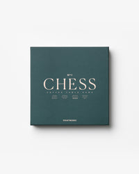 Closed coffee table chess box in green