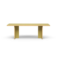 HKLiving Customisable Rectangular Dining Table - Multiple Colours & Sizes (220cm or 280cm)