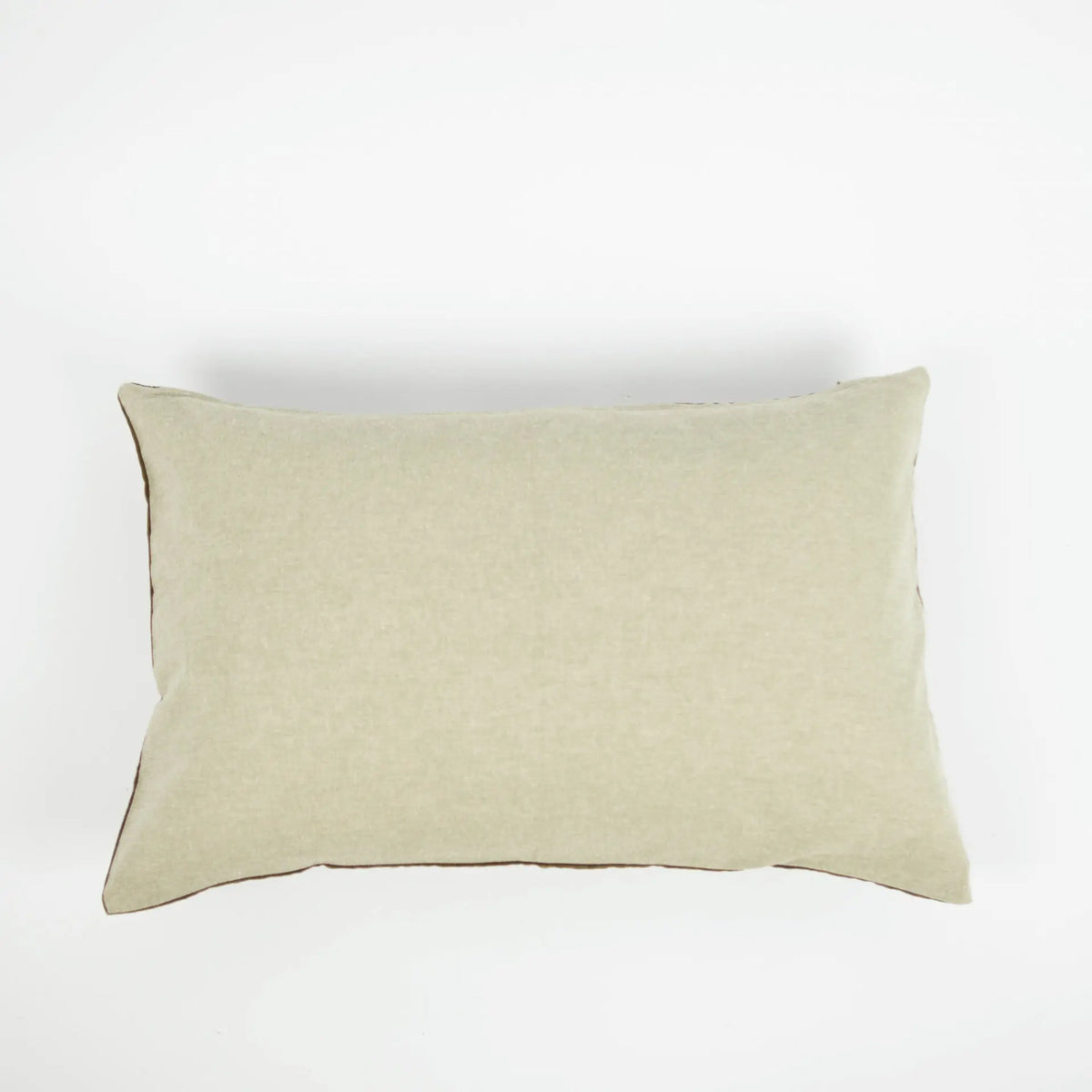 Pale cotton chambray back of the Daisy cushion by Olsson & Jensen