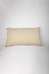 Plain cream cotton back of the Elba 50x90 cushion by Olsson & Jensen