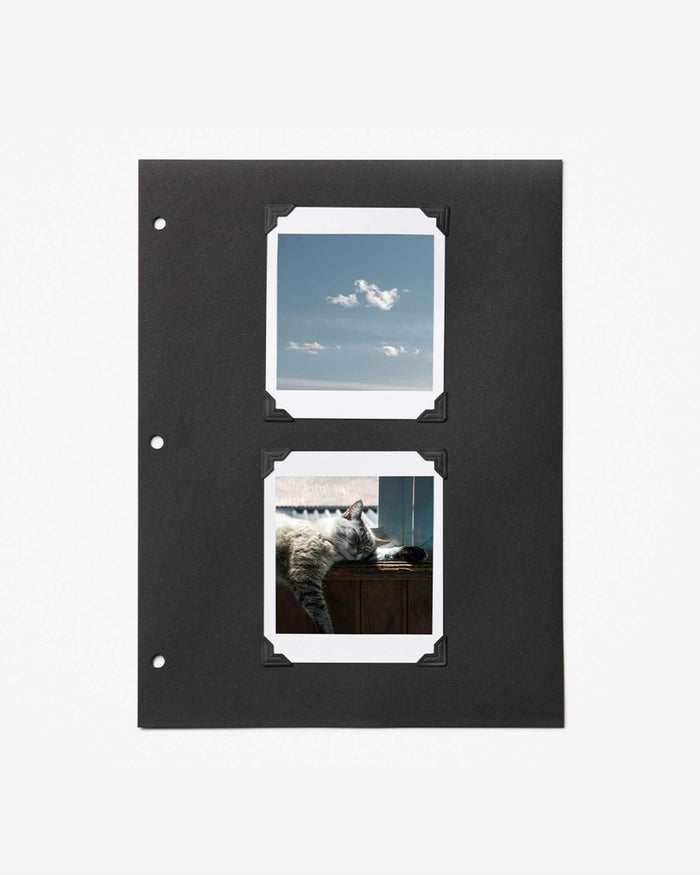 Photo Corners – Black – Acid-Free Stick-On Corners for Albums & Scrapbooks