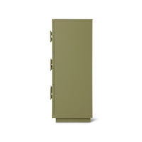 Spacious Drawer Cabinet – Army Green Wooden Storage Unit by hkliving