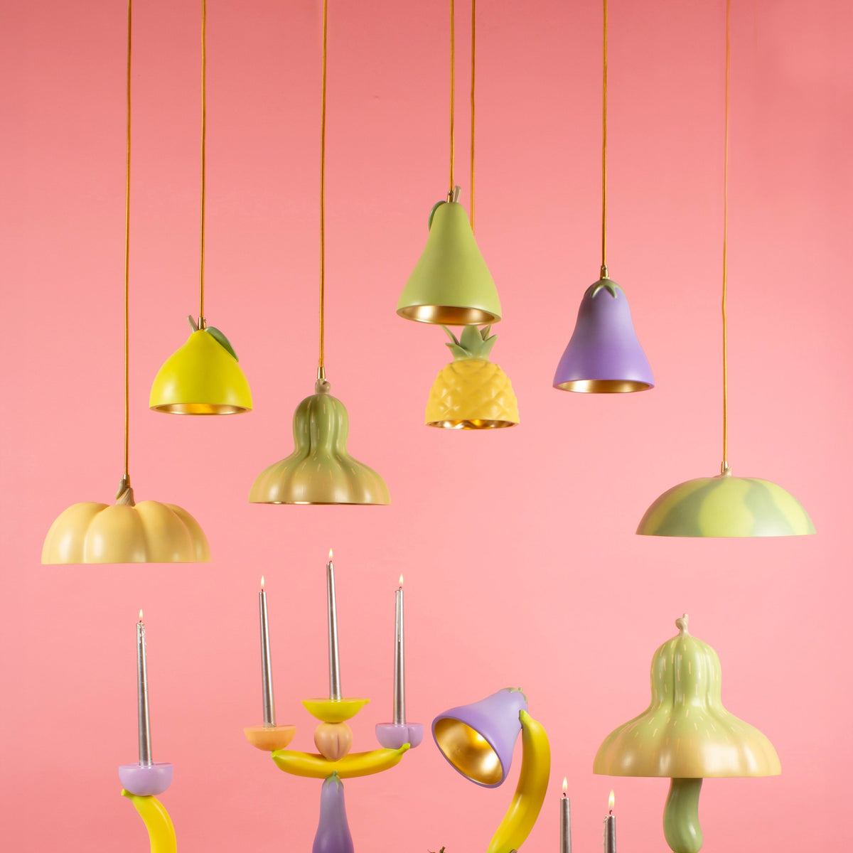 Seletti Vitamin Ceiling Lamps – Quirky Fruit and Veg Pendants for Bold Interiors