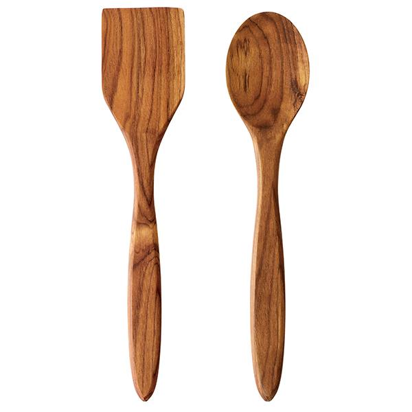 Teak Spatula and Spoon Set