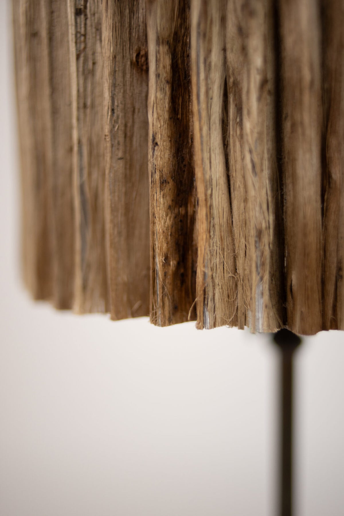 Side detail of the Goa jute fibre lamp shade by Olsson & Jensen