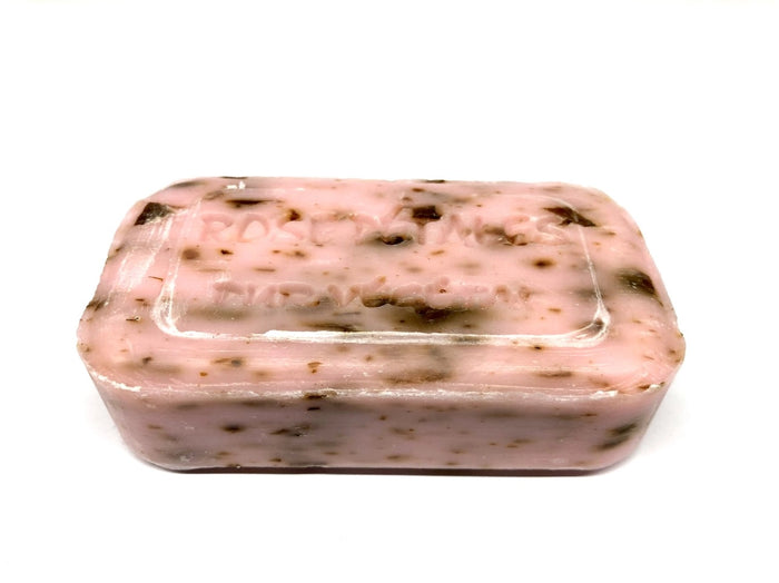 Romantic artisan rose soap for bathroom display and gifting