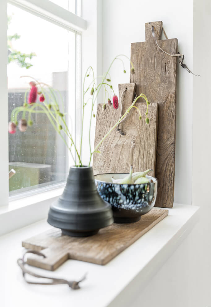 HKLIVING Bread Board Set - Reclaimed Teak Wooden Boards (Set of 3)