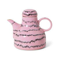 HKLIVING 70s ceramics bubble coffee pot in pink stoneware
