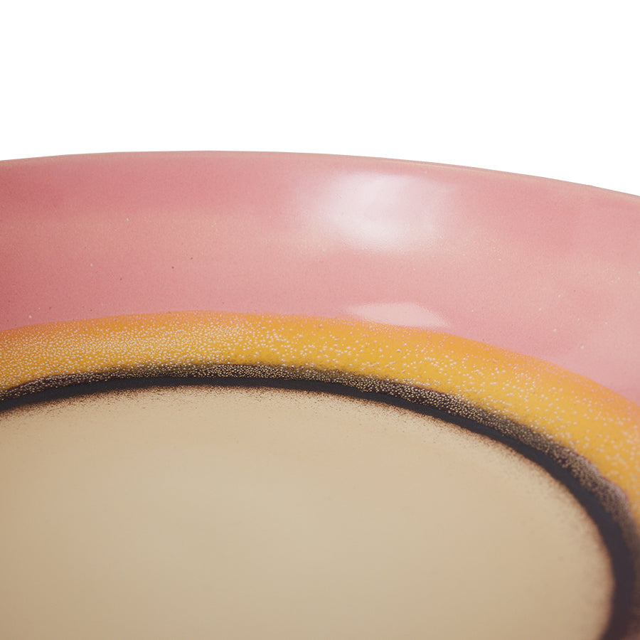 close up of HKLIVING 70s ceramics serene glaze with coastal tones
