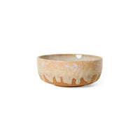 HKLIVING 70s ceramics tapas bowl in dunes stoneware glaze
