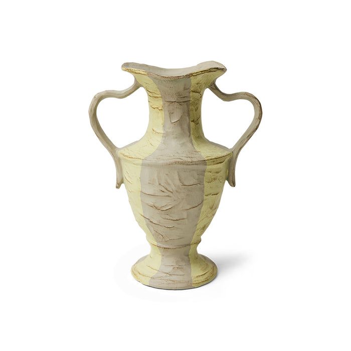 HKLIVING new classics vase cream stripes front view product cut out
