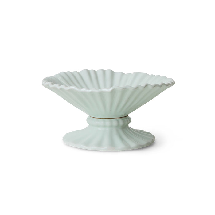 hkliving ribble bowl medium 20cm front view product cut out in ice blue glaze
