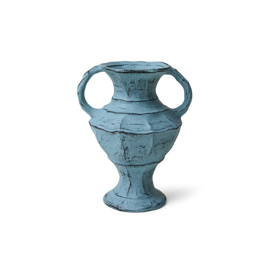 hkliving soft blue vase front view product cut out
