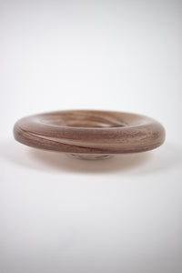 Side view of the Jade glass ring bowl by Olsson & Jensen