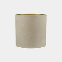 Juliette natural linen lamp shade with a golden lining by Olsson & Jensen