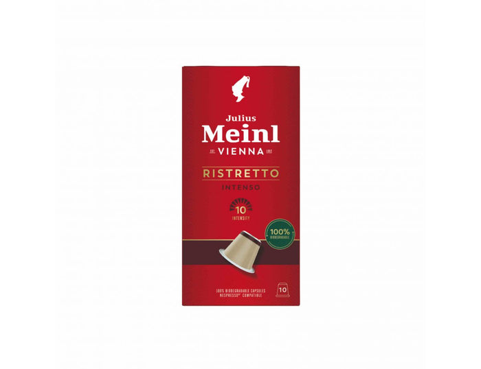 Julius Meinl Ristretto Intenso biodegradable coffee capsules pack – Nespresso compatible
