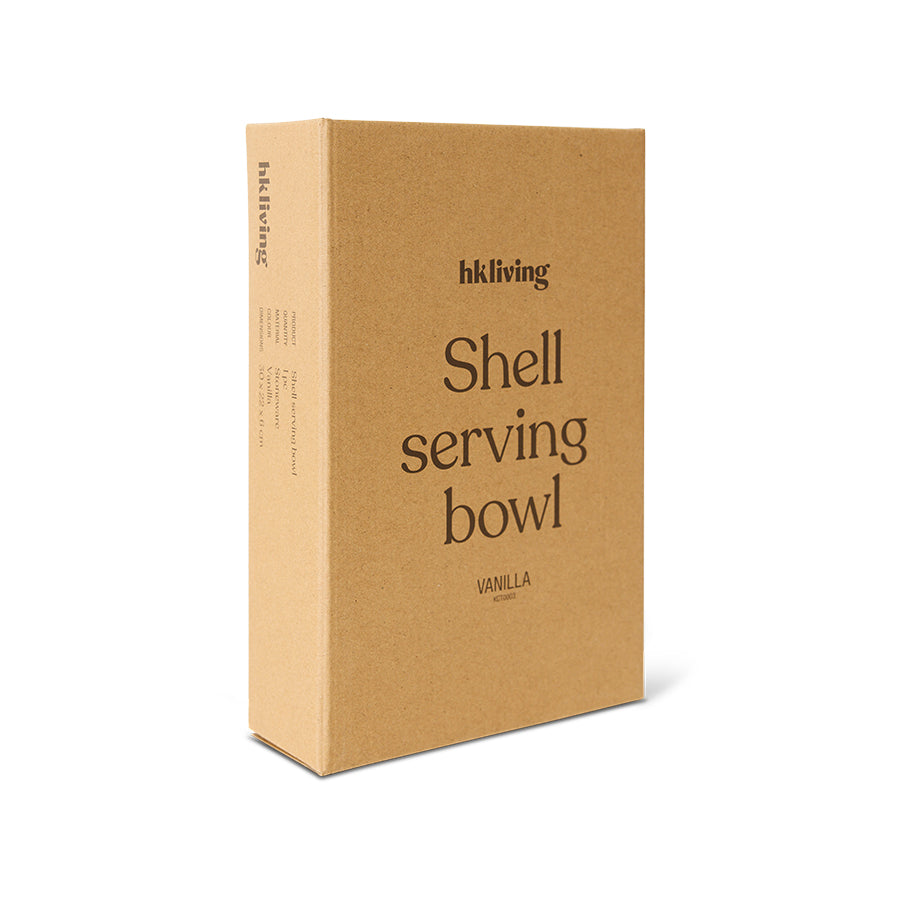 Shell Ceramic Serving Bowl, Vanilla by hkliving