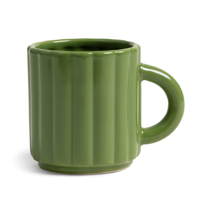 Green mug on a white background by &klevering