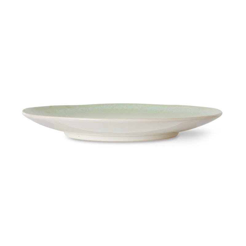 side view of hkliving palms dinner plate