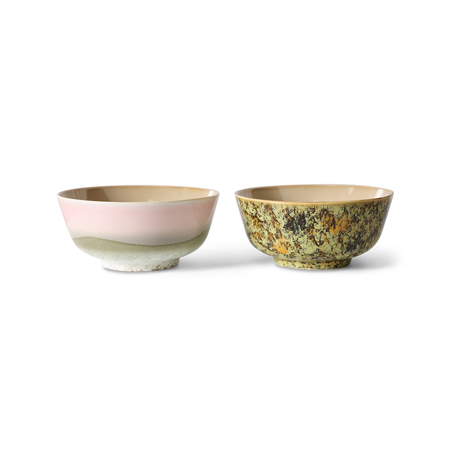 70s Ceramics Ramen Bowls - Set of 2 by hkliving (Verge or Ascend)