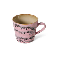 pink and black bubble cappuccino mug by hklving