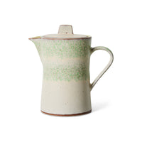 70s Ceramics teapot in Slush by HKLIVING, showing its curved handle, tapered spout and matching lid, photographed against a white background