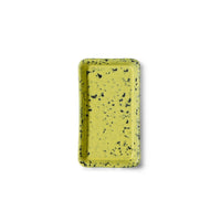 HKLIVING 70s Ceramics XS dish in yellow corn speckled glaze on white background