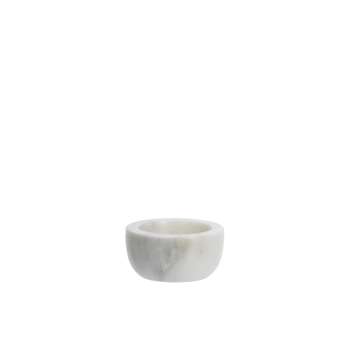 white marble bowl cutout showing smooth rounded shape for jewellery or salt