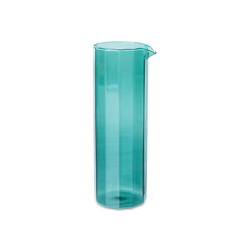 Teal Sunlit Carafe, Blue Water Jug by hkliving