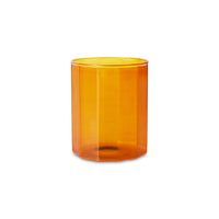 Amber Sunlit Glass, Yellow Orange Tumbler by hkliving