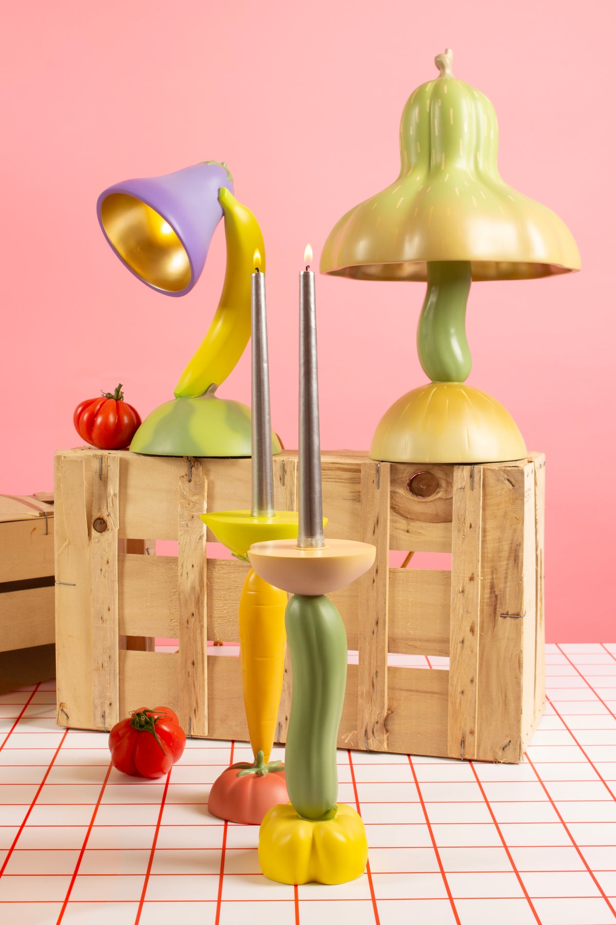 Seletti Vitamin Table Lamps – Playful Veggie Designs by Marcantonio