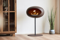 Le Feu Dome Steel Low – Bioethanol Fireplace, Classic Dome