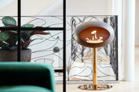 Le Feu Dome Steel Low – Bioethanol Fireplace, Classic Dome