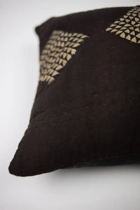 Close-up of the cream diamond pattern on the Leyla cushion by Olsson & Jensen