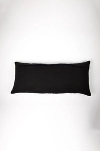 Plain black reverse of the Leyla cushion by Olsson & Jensen