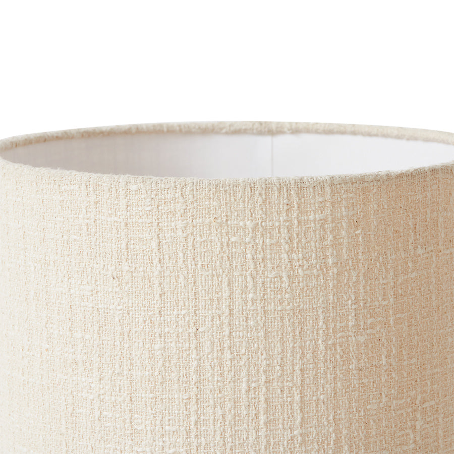 Lamp Shade Cream Linen Boucle, High Boucle by hkliving