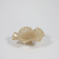 Loa beige glass bowl on a foot by Olsson & Jensen