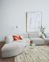 Jax Couch Element, Hocker Footstool, Sneak Grey, HKLIVING