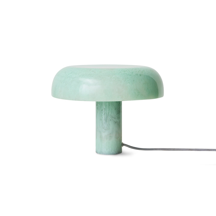 HKLIVING mint mushroom table lamp on white background