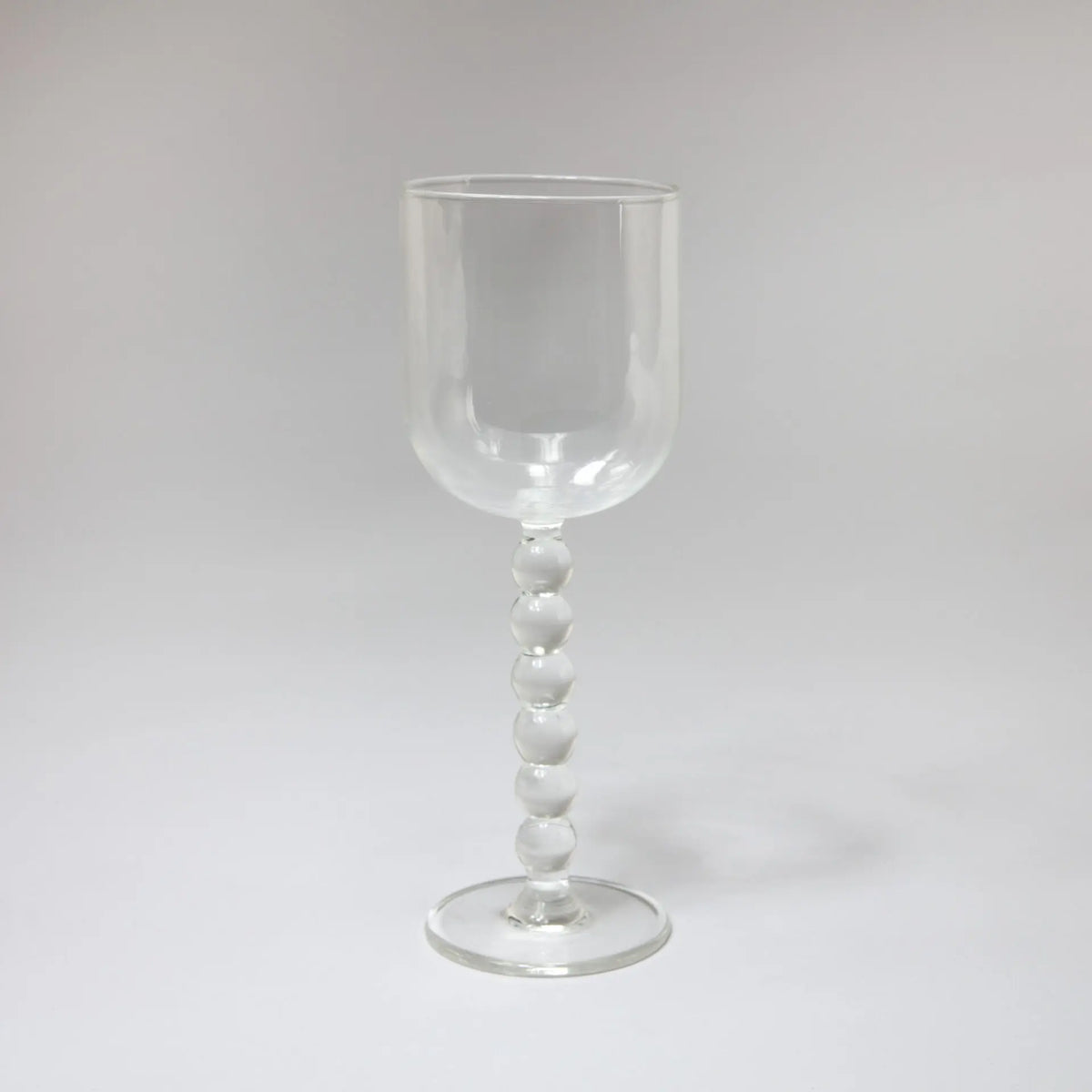 Luna clear wine glass with a bubble stem by Olsson & Jensen