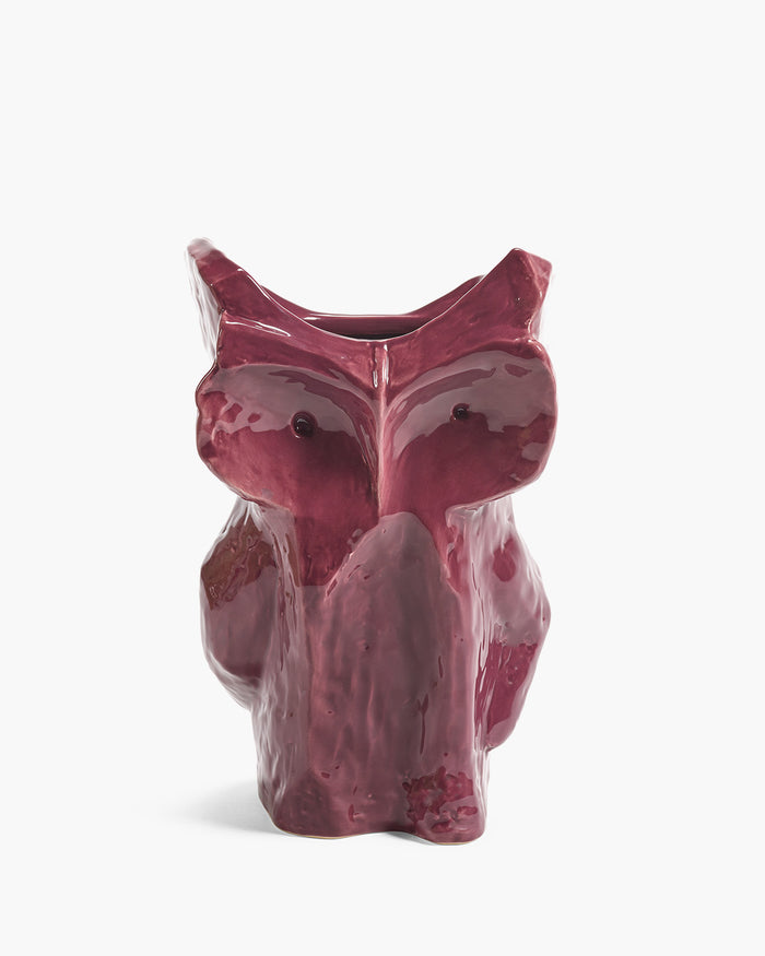 Marni x Serax large owl vase in aubergine from the After Midnight collection