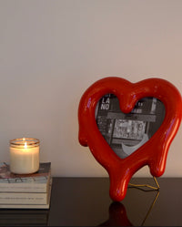 Red Melted Heart Mirror and Picture Frame â€“ Seletti Bold Design