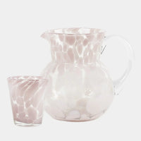 Milano pink glass jug with a matching tumbler by Olsson & Jensen