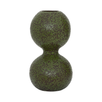 Mio double-sphere vase in textured moss green by Urban Nature Culture