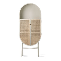 Retro Oval Webbing Cabinet Grey/Green hkliving