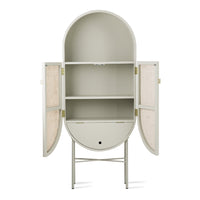 Retro Oval Webbing Cabinet Grey/Green hkliving