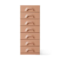 Chest of 7 Drawers in Blush Pink by hkliving