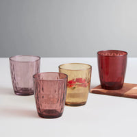 Scandinavian design mosaic drinking glasses set of 4